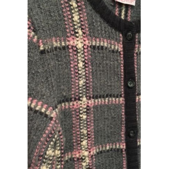 Vintage Wool Pendleton Plaid Cardigan Sweater - Picture 4 of 7